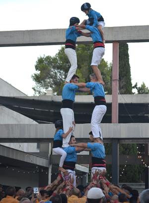Els Castellers del Foix a Les Peces, a Albinyana