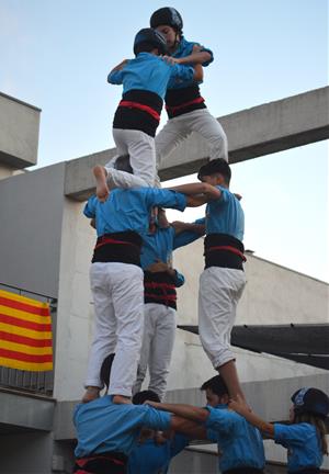 Els Castellers del Foix a Les Peces, a Albinyana