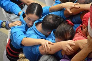 Els Castellers del Foix de Cubelles a Albinyana