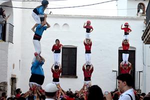 Els Castellers del Foix de Cubelles a Albinyana