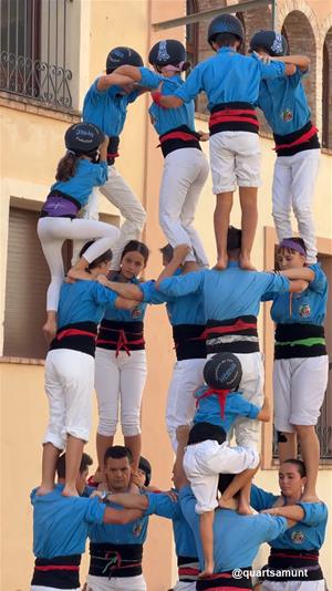 Els Castellers del Foix van ser quarts en la primera edició del Concurs de Quarts Amunt