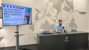 Els delictes al Vendrell disminueixen un 51% respecte al 2023. Ajuntament del Vendrell