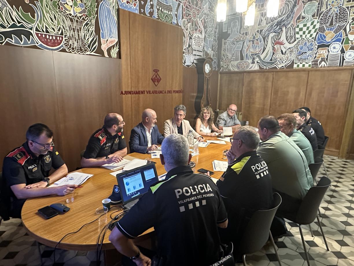 Els delictes baixen un 5% a Vilafranca i les detencions augmenten un 6,3% en l'últim any. Ajuntament de Vilafranca