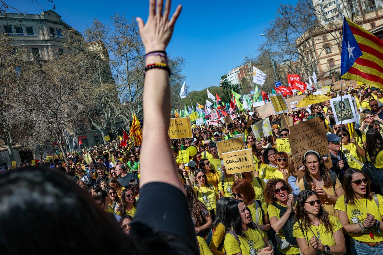 Els docents tornen a la vaga a tot Catalunya aquest dimarts en un clima molt tens amb el Govern. ACN