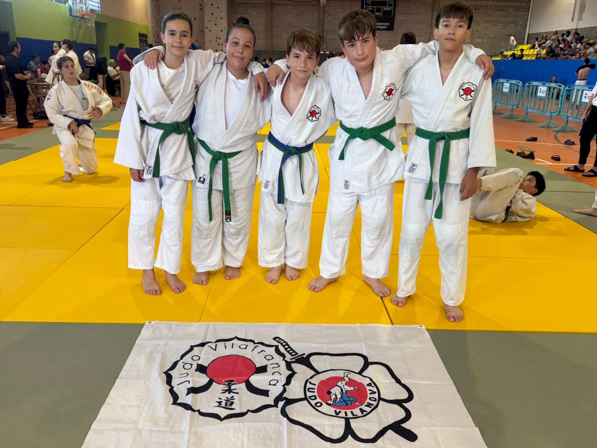 Els judoques de l'Escola de Judo Vilafranca - Vilanova. Eix