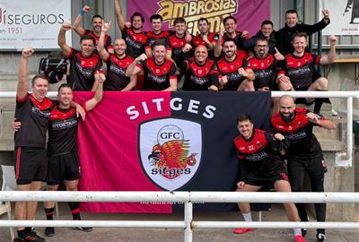 Els jugadors del Sitges Gaelic FC. Eix