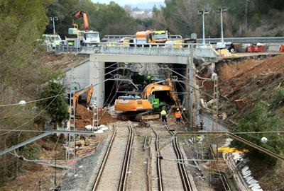 Els maquinistes diuen que les obres evidencien el “mal estat” de Rodalies dos mesos després de l’accident de Gelida. ACN