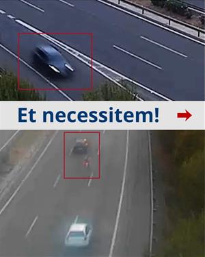 Els Mossos demanen col·laboració ciutadana per identificar el vehicle que va fer caure deliberadament un motorista a la C-32. EIX