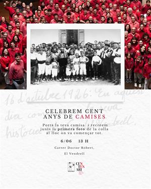 Els Nens del Vendrell recrearan la fotografia fundacional de la colla per celebrar el centenari. EIX