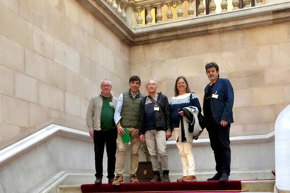 Els representats de les entitats al Parlament de Catalunya. Eix