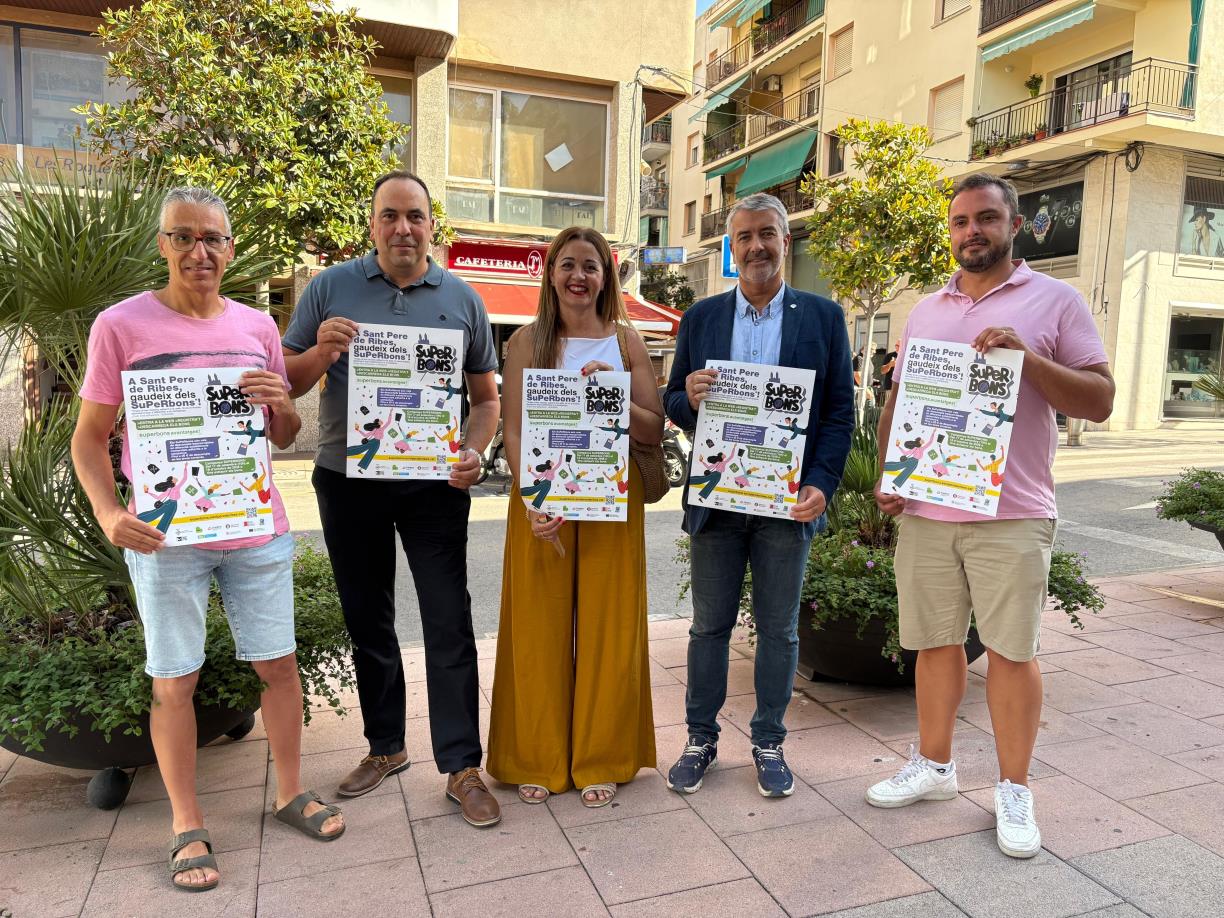 Els Superbons tornen a Sant Pere de Ribes amb 4.500 bons de 10 euros. Ajt Sant Pere de Ribes