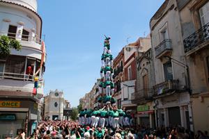 Els Verds fan el 4d9 amb agulla i el pilar de 8 en una diada de gamma extra de les colles campiones al Vendrell. ACN