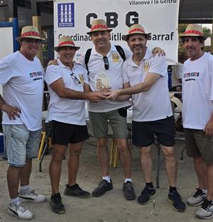 Entrega de premis de la Tirada de Bitlles Catalanes de la Festa Major de Vilanova