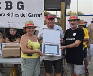Entrega de premis de la Tirada de Bitlles Catalanes de la Festa Major de Vilanova