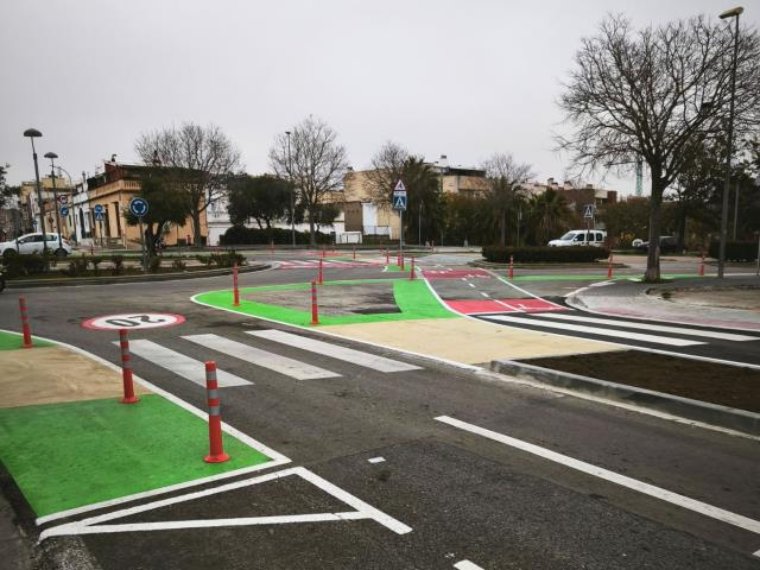 Finalitzada la remodelació de l’avinguda de Vilafranca a Vilanova i la Geltrú. Ajuntament de Vilanova