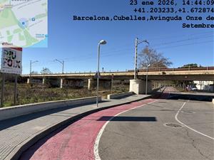 Greu perill estructural al pont ferroviari de Cubelles