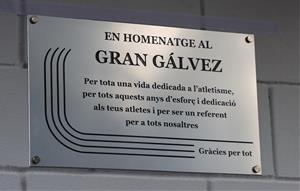 Homenatge a Joan Ramon Gálvez a les pistes d’atletisme 