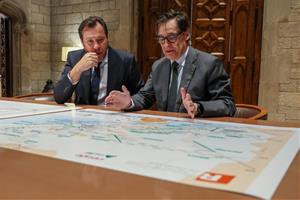 Illa i Puente es reuneixen al Palau de la Generalitat prop de tres mesos després de l'accident de Gelida. ACN