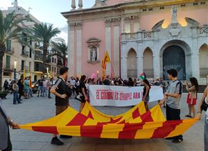 Imatge d'arxiu de la Marxa de Torxes per la Independència . Eix