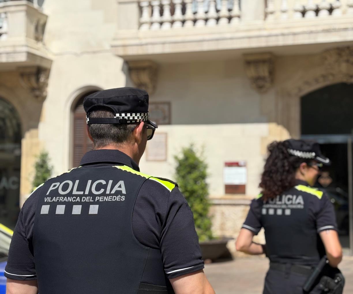 Imatge d'arxiu de la policia local de Vilafranca . Ajuntament de Vilafranca