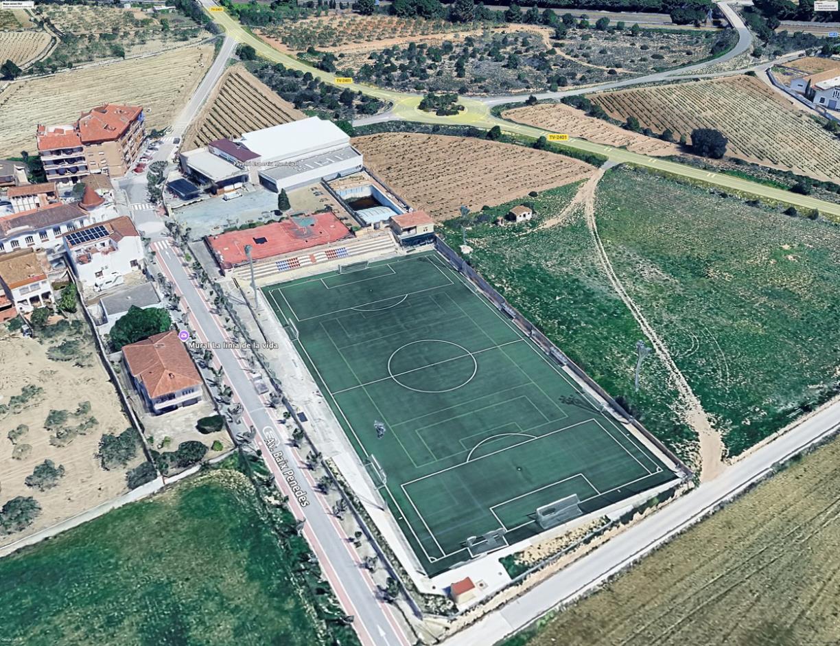 Imatge de la zona esportiva. Eix