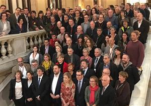 Imatge de l'aprovació de la Vegueria Penedès per part del Parlament de Catalunya fa deu anys. Eix