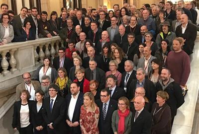 Imatge de l'aprovació de la Vegueria Penedès per part del Parlament de Catalunya fa deu anys. Eix
