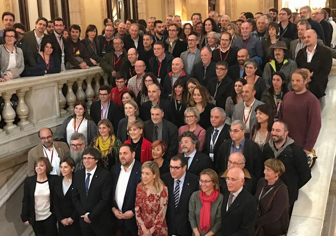 Imatge de l'aprovació de la Vegueria Penedès per part del Parlament de Catalunya fa deu anys. Eix