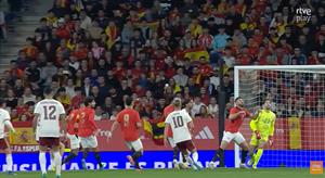 Imatge del partit entre Espanya i Egipte. RTVE