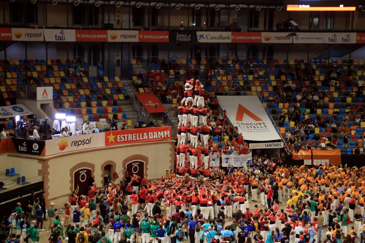 Imatges de la jornada de dissabte del Concurs de Castells. ACN