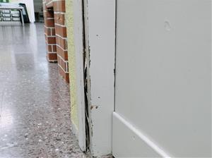 Imatges de l'estat de l’escola Montcau de Gelida