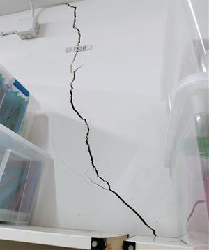 Imatges de l'estat de l’escola Montcau de Gelida