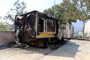Imatges de l'incendi a l'Anoia