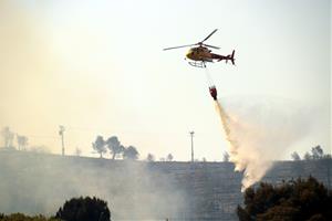 Imatges de l'incendi a l'Anoia