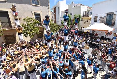  IV Diada dels Castellers del Foix celebrada a Cubelles. Eix