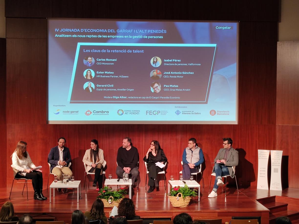 IV Jornada d’Economia del Garraf i l’Alt Penedès analitza els reptes en la gestió de persones. Node Garraf