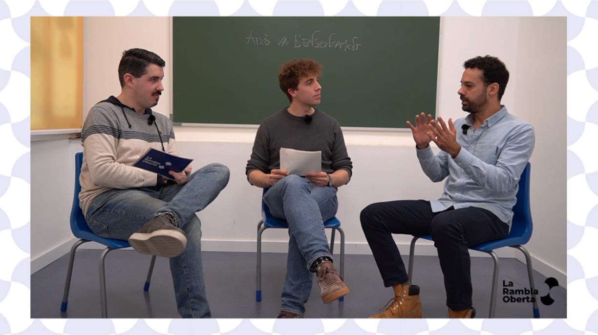 Jan Butí i Aleix Ruiz amb Dani Tirado. Eix