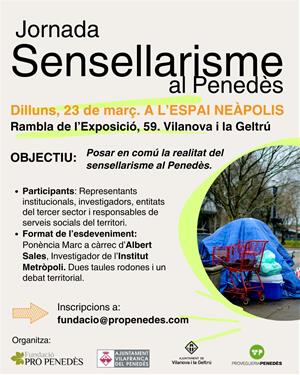 Jornada sobre sensellarisme al Penedès busca solucions integrals. EIX