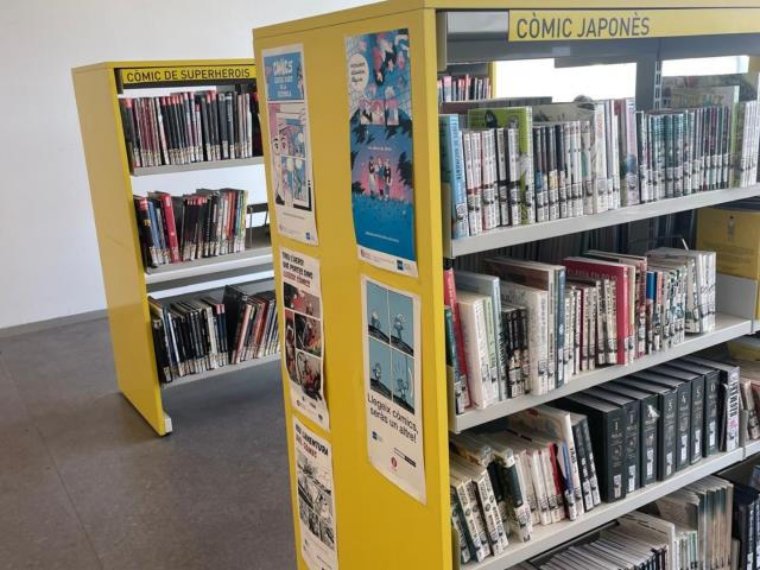 La Biblioteca Armand Cardona estrena el primer Salonet del Còmic de Vilanova. Ajuntament de Vilanova