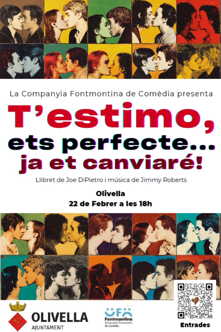 La Companyia Fontmontina de Comèdia porta a Olivella el musical “T’estimo, ets perfecte… ja et canviaré!!”. EIX
