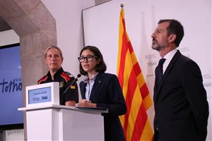 La consellera d'Interior, Núria Parlon, ha defensat que els avisos de prevenció i protecció davant les pluges intenses de les darreres hores han estat