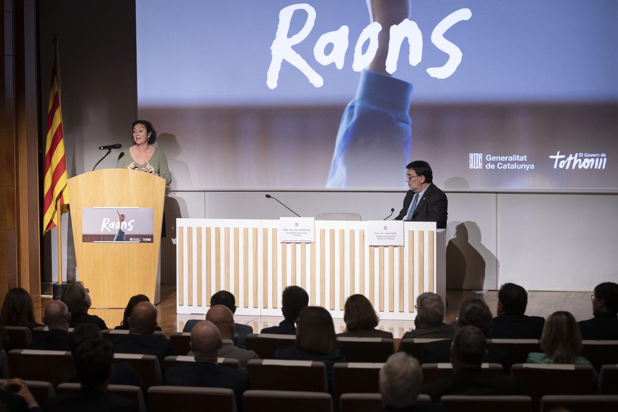 La consellera Romero defensa a Vilafranca del Penedès el nou model de finançament. Generalitat de Catalunya