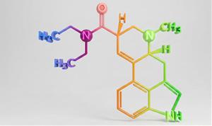 La dietilamida de l'àcid lisèrgic (LSD). Eix