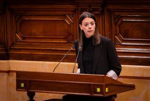 La diputada penedesenca al Parlament de Catalunya Montse Ortiz . Eix