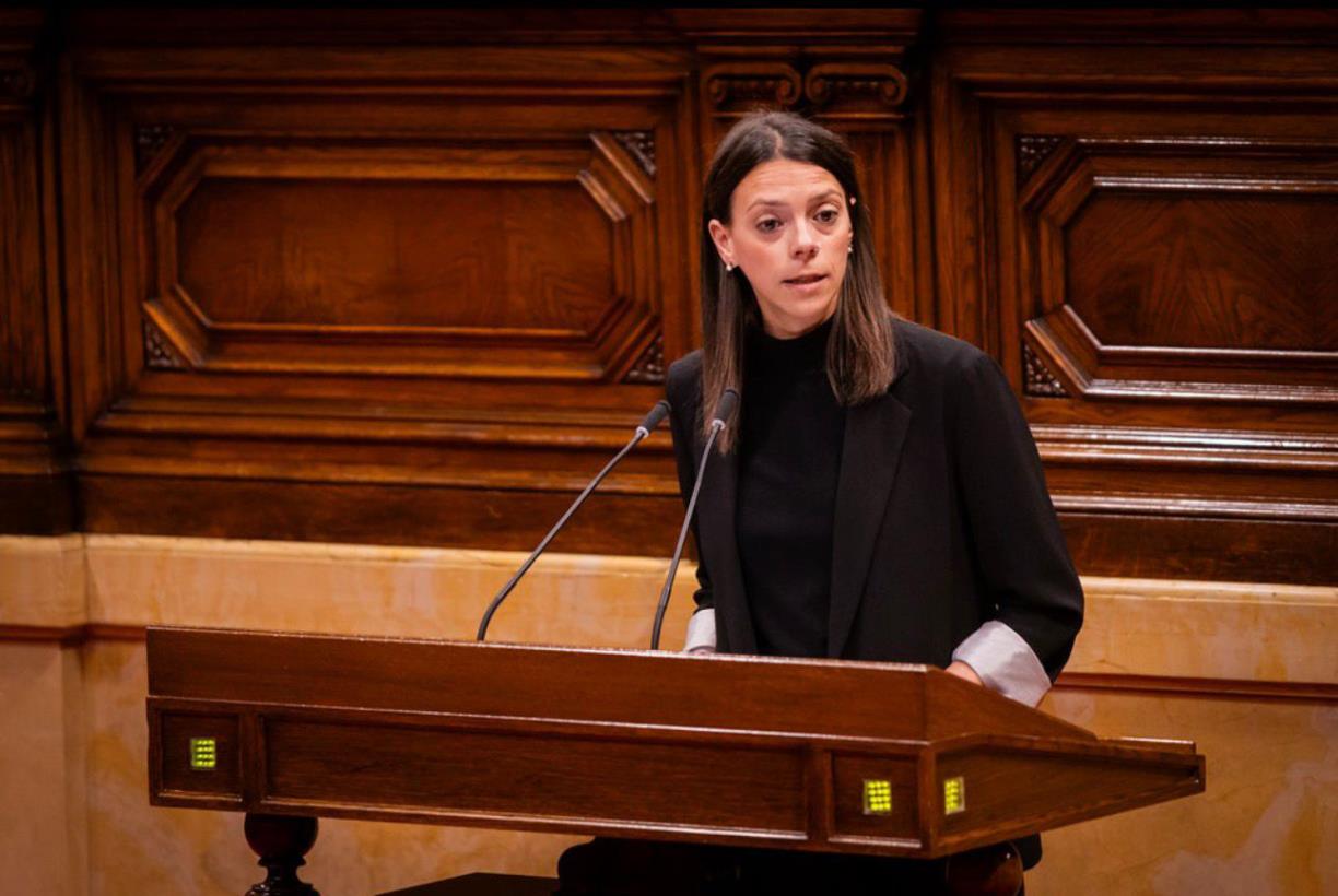 La diputada penedesenca al Parlament de Catalunya Montse Ortiz . Eix