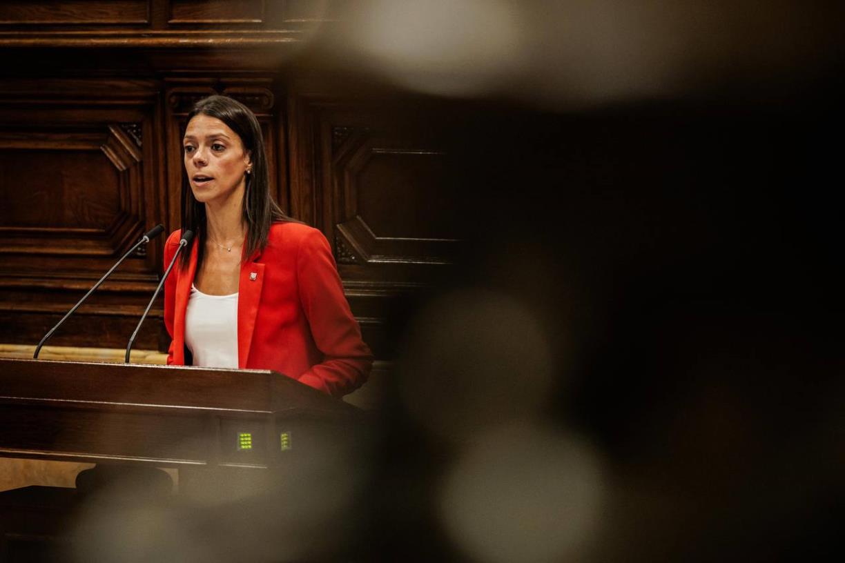 La diputada penedesenca al Parlament de Catalunya Montse Ortiz . Eix