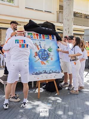 La Festa Major de Vilanova i la Geltrú ja té cartell: l'obra de Núria Fortuny anuncia l'edició d'enguany. Ajuntament de Vilanova