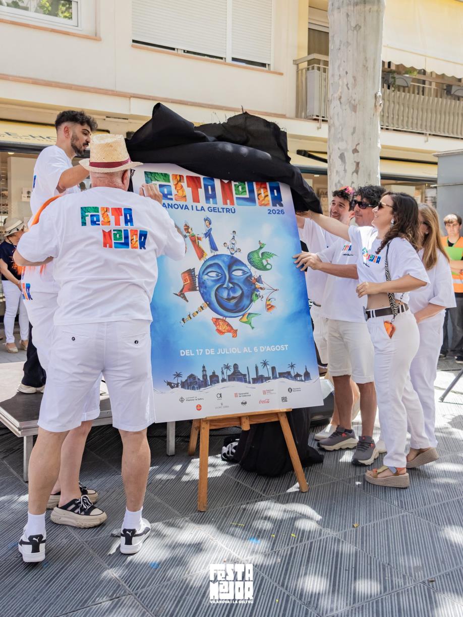 La Festa Major de Vilanova i la Geltrú ja té cartell: l'obra de Núria Fortuny anuncia l'edició d'enguany. Ajuntament de Vilanova