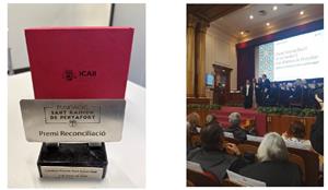 La Fundació Sant Raimon de Penyafort atorga el Premi Reconciliació a la Fundació Privada Sant Antoni Abat. EIX