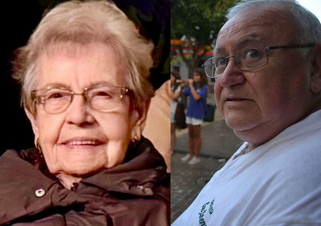 La Mercè de Cal Blanch i en Noni de Cal Federal . Eix